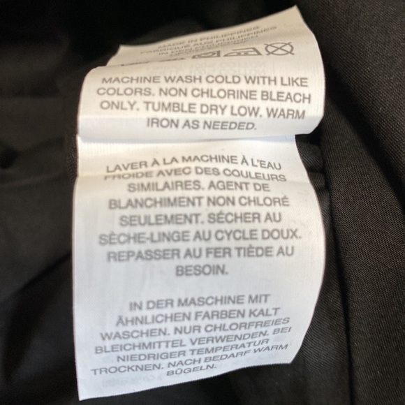 J CREW Poplin Tie Waist Shorts Black Pockets Cotton Sz 4 NEW - Picture 12 of 12